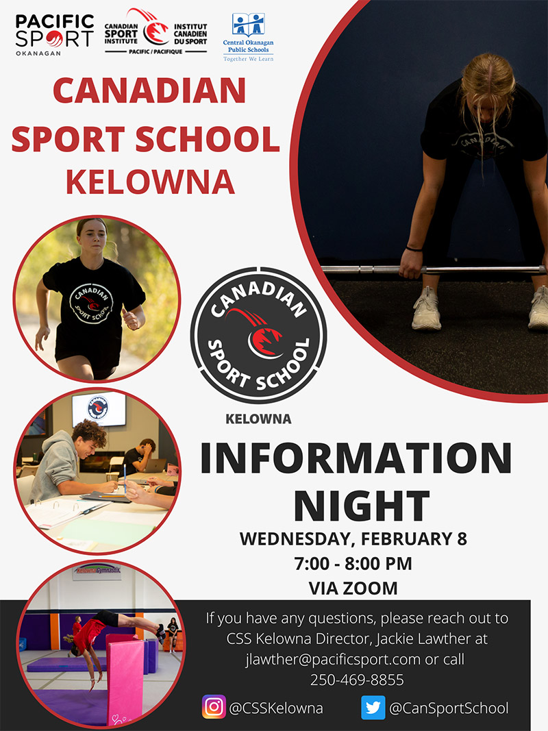 Canadian Sport School Kelowna Info Night
